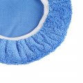 X Autohaux 5pcs 7-8 Inch Sky Blue Coral Velvet Car Wax Polishing Bonnet Buffing Pad Cover