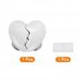Uxcell 2pcs Toilet Tank Button Pusher Love Heart Shaped Flushing Replacement Part For Women Long Nail White