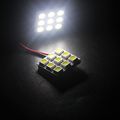 6 Pack Cool White 5050 9smd Led Panel Dome Lights For Car Interior Dc 12v Reading Lamps With T10 Ba9s And Festoon Adapters 
