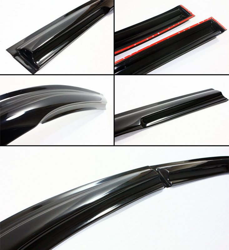 Jdm Smoke Side Door Visor Rear Window For 2001-2005 Es1 Es2 Honda Civic 4