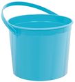 Party Perfect Plain Favour Bucket Caribbean Blue Plastic 6 