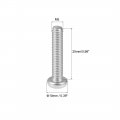 Uxcell M5x25mm Machine Screws Phillips Cross Pan Head Screw 304 Stainless Steel Fasteners Bolts 20pcs