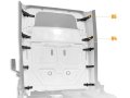 Hecasa Fairing Hinge For 2008-2017 Freightliner Cascadia R4 R5 Top Cabin Mounting Brackets Black Nylon 2pcs