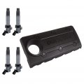 Aintier Left Right Valve Covers Kit Fit For Hyundai Sonata 2009-2010 With Ignition Coils Pack Set Of 4 Compatible 5c1724