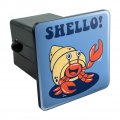 Shello Hello Hermit Crab Shell Funny Humor Tow Trailer Hitch Cover Plug Insert