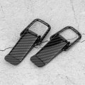 Car Hook Lock Clip Truck Universal Quick Release Black Carbon Fiber Texture