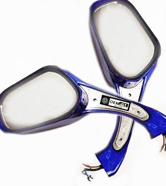 8mm Rear View Mirrors Scooter Moped Gy6 50cc 150cc 250cc Roketa Taotao Blue