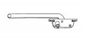 Stb Casement Window Operator Right Hand Face Mount Brown 9 Long Arm 