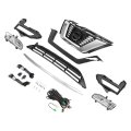 Front Upper And Lower Grille With Fog Light Kit For 2017 2020 Nissan Rogue Bumper Radiator Hood Grill Assembly Plastic Chrome