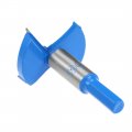 Uxcell Forstner Drill Bits 50mm Tungsten Carbide Wood Hole Saw Auger Opener Woodworking Hinge Drilling Boring Bit Cutter Blue