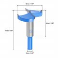 Uxcell Forstner Drill Bits 50mm Tungsten Carbide Wood Hole Saw Auger Opener Woodworking Hinge Drilling Boring Bit Cutter Blue