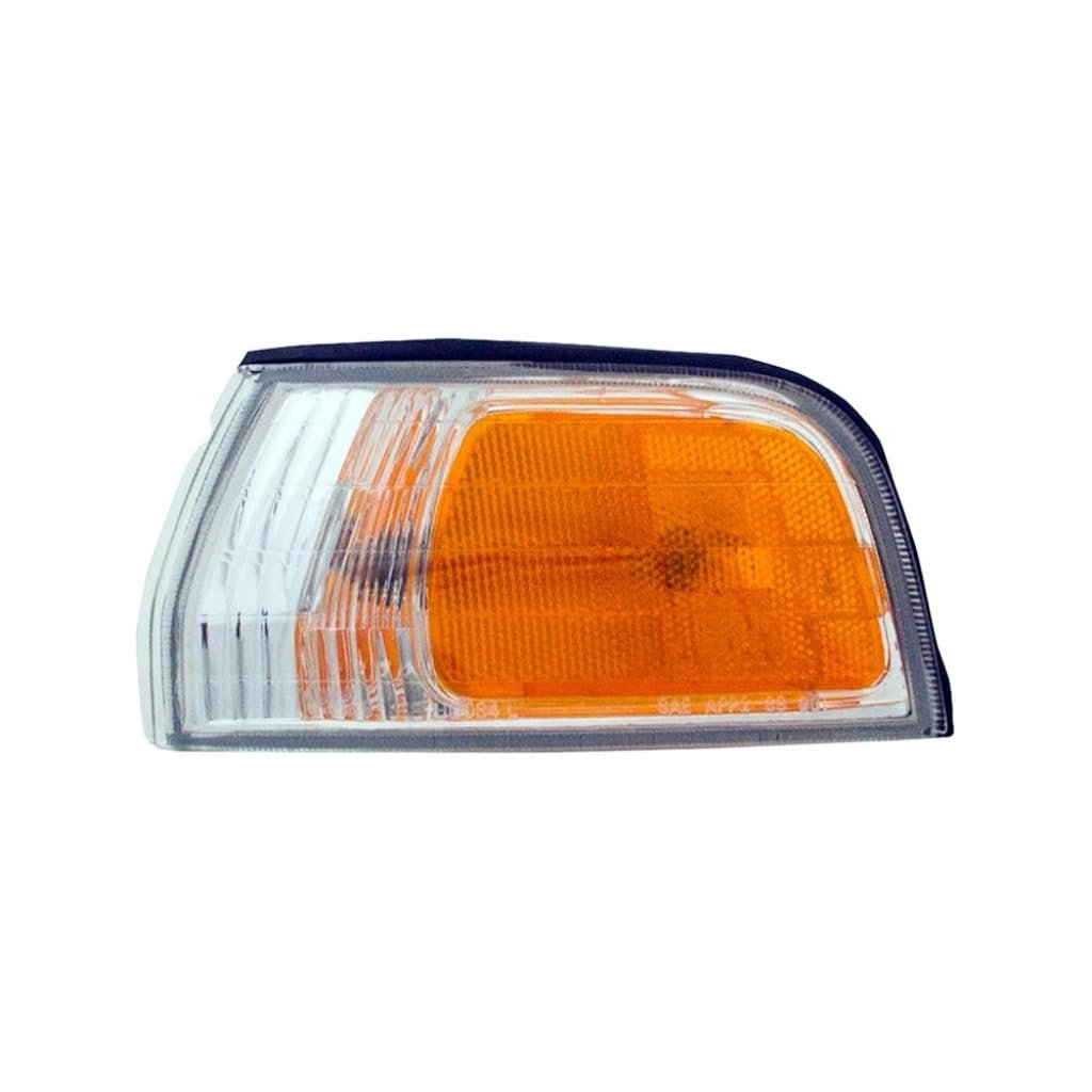 Front Driver Side Marker Light For Honda Accord 1992 1993 Clear Amber Lens With Bulbs Plastic Material Replacement 34350sm4a03