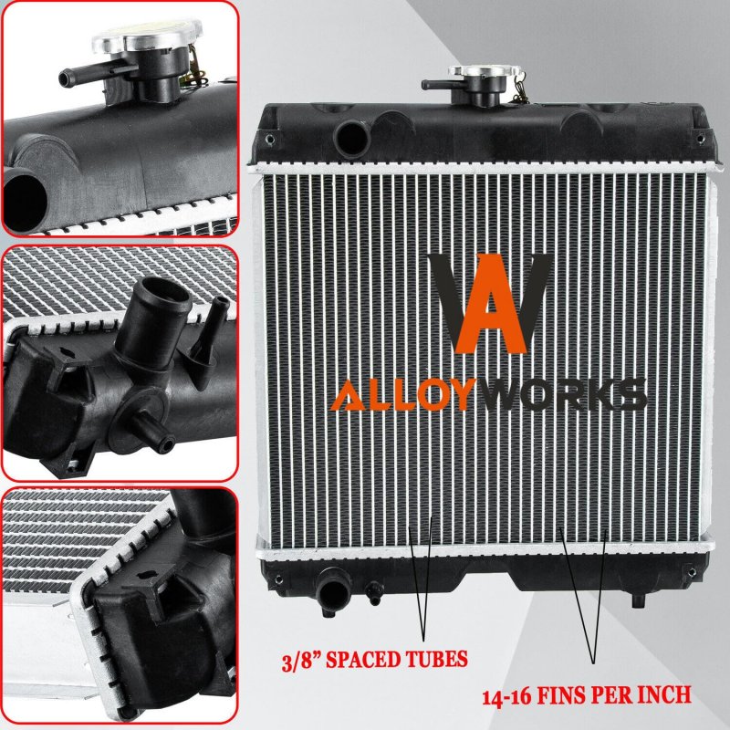Alloyworks 2 Row Radiator For Kubota Tractor Zd28 B26 B2910hsd B2630hsd B2710hsd B3030hsd 6c170-58520 Zero Turn Mower Zd25f