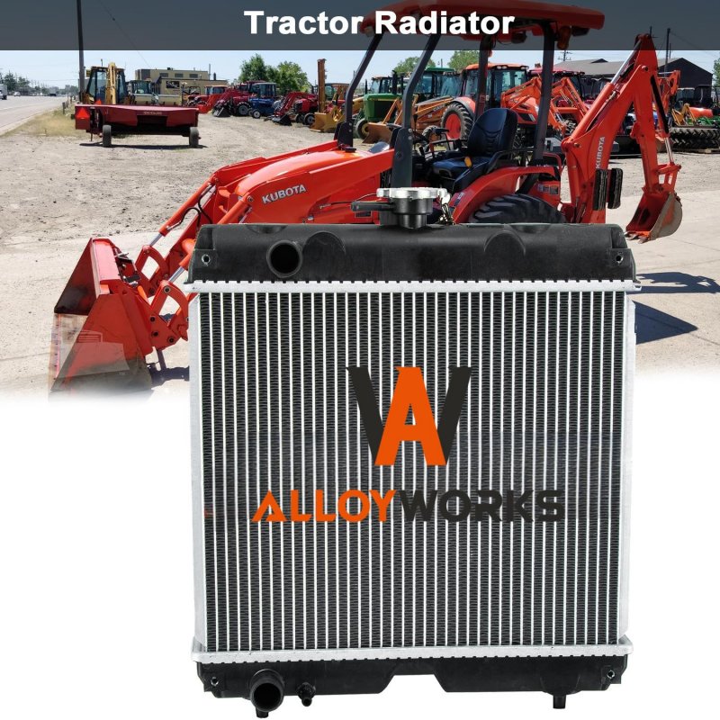 Alloyworks 2 Row Radiator For Kubota Tractor Zd28 B26 B2910hsd B2630hsd B2710hsd B3030hsd 6c170-58520 Zero Turn Mower Zd25f