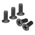 200 Pcs M3-0 5x8 Machine Screws Phillips Pan Cross Head Fasteners Bolts Carbon Steel Black For Wall Socket House Repairs 