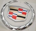 Cadillac Escalade Ext 02 Thru 06 Rear Chrome Tailgate Wreath And Crest 
