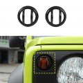 Junleli For Jimny 2019 2020 2021 2022 2023 Front Turn Signal Light Lamp Decoration Cover Trim Sticker Car Exterior Accessories