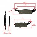 Caltric Front And Rear Brake Pads For Kawasaki Vulcan 900 Classic V Vn 900 2006-2017
