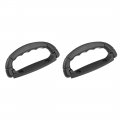 Luggage Handle Pull Plastic 6 3-inch Length Suitcase Grip Black 2 Pcs 