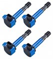 Ena Set Of 4 Blue Ignition Coil Pack For Honda Acura Saturn Accord Civic Pilot Ridgeline Mdx El Vue 2001-2009 1 7l 3 0l 5l L4 