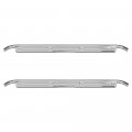 Chrome Door Sill Plates Pair W Hardware For 1967-1972 Chevy C10 Gmc Truck 