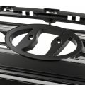 G-plus Front Upper Bumper Grille Chrome Black Grill Trim Compatible With 2017-2018 Hyundai Elantra