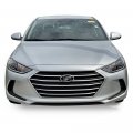 G-plus Front Upper Bumper Grille Chrome Black Grill Trim Compatible With 2017-2018 Hyundai Elantra