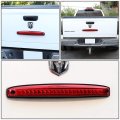 Auto Dynasty Red Housing Full Led Rear Center Tailgate Lamp Brake Light Replacement For 03-06 Dodge Ram Truck 2500 3500