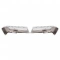 Kuafu Rear Bumper End Cap Compatible With 2015-2019 Ford F150 Fo1102383 W Parking Sensor Hole Steel Guard Pad Cover Chrome
