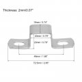 Uxcell U Shaped Connector Bracket 20mm X 304 Stainless Steel Bar Security Holder Brackets For Door Window Shed Closed Strut
