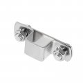 Uxcell U Shaped Connector Bracket 20mm X 304 Stainless Steel Bar Security Holder Brackets For Door Window Shed Closed Strut