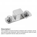 Uxcell U Shaped Connector Bracket 20mm X 304 Stainless Steel Bar Security Holder Brackets For Door Window Shed Closed Strut
