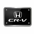 Ipick Image Made For Honda Cr-v Uv Graphic Black Billet Aluminum 2 Inch Tow Hitch Cover