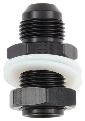 Fragola 483108-bl Black Size -8 Fuel Cell Bulkhead Fitting