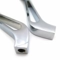 Httmt Mt400-009- Aluminum Chrome Mirrors Compatible With Most Motorcycle 8mm Or 10mm Clockwise Suzuk Kawasak Yamah H-d