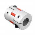 Uxcell 8mm To 19mm Shaft Plum Shaped Coupling Coupler 40mm Diameter 55mm Length