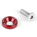 Red 20 Pcs 20mm Wide Anodized Aluminum Fender Washers Bolts Screws Dress Up Kit M6 X 1 0