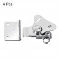 Uxcell Twist Latches Iron Spring Loaded Butterfly Latch For Toolbox Suitcases Wooden Box 3 7x2 6 4pcs