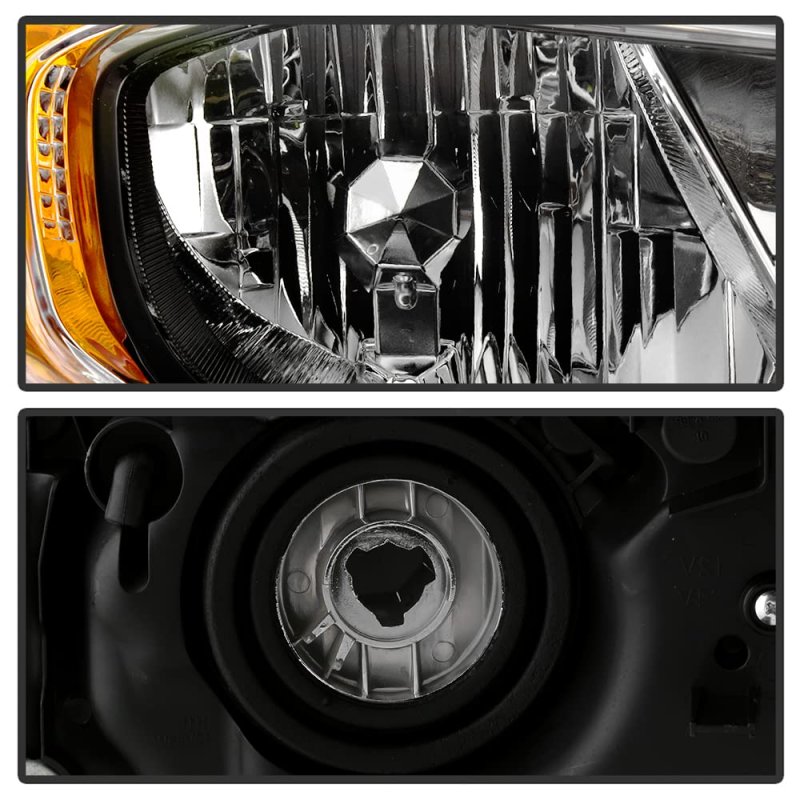 Factory Style Halogen Headlight For 2014-2015 Honda Civic 2-door Coupe Black Housing Clear Lens Direct Replacement Right