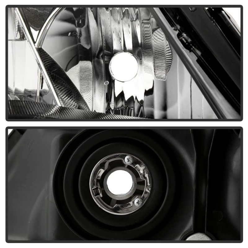 Factory Style Halogen Headlight For 2014-2015 Honda Civic 2-door Coupe Black Housing Clear Lens Direct Replacement Right