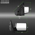 Acanii For 2004-2014 Ford F150 F-150 Pickup Truck Manual Non-heated Original Style View Side Mirror Passenger Black