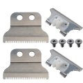 2-pack Replacement T-wide Trimmer Blades For 5 Star Series Detailer 8081 Cordless Li 8171 T Blade Men S Shaver Silver
