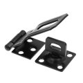 U 117128 Door And Gate Safety Hasp Hinge Latch With Swivel Staple 3 5 In Matte Black Steel Tamper Resistant Security For 