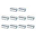 10 Pcs Galvanized Steel Spacers 4 Bore X 2 Od 1 Length Unthreaded Standoff Bushing Plain Finish Round Metal Spacer Fits M12 