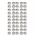 Uxcell 10 3mm-12 8mm 304 Stainless Steel Adjustable Tube Hose Clamps Silver Tone 50pcs