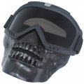 Skull Motorcycle Goggles With Removable Face Maski Anti-uv Adjustable Mx Riding Offroad Cycling Motorbike Protective Glasses 