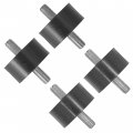 Caltric Top And Rear Engine Mount Rubber Isolators Compatible With Polaris Ranger 500 6x6 2004-2005