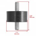 Caltric Top And Rear Engine Mount Rubber Isolators Compatible With Polaris Ranger 500 6x6 2004-2005