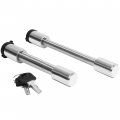 Maxxhaul 50526 Stainless Steel Locking Hitch Pin Set For 50246 Aluminum Adjustable Ball Mount Black And Silver 