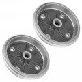 Caltric 2 Rear Brake Drum Shoes Kit Compatible With Kawasaki Mule 2520 Kaf620b Kaf620 B Turf 1995-2000